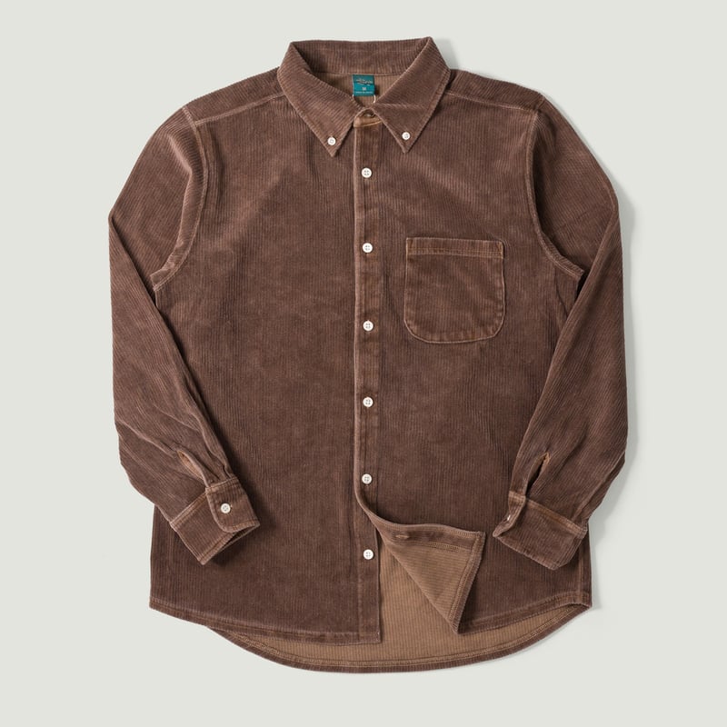 Image-Flâneurs_GOOD ON / Knit Corduroy B.D. Shirt P-Brown_Vignette