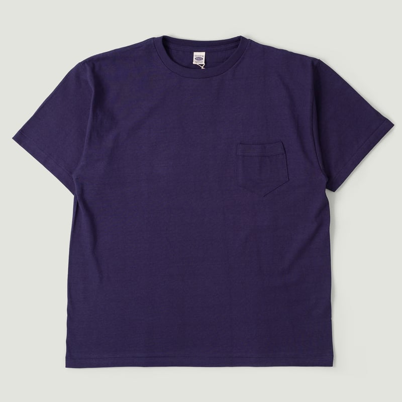 Image-Flâneurs_DENIME / Lot. 273 Crew Neck Pocket T-Shirt Navy_Vignette