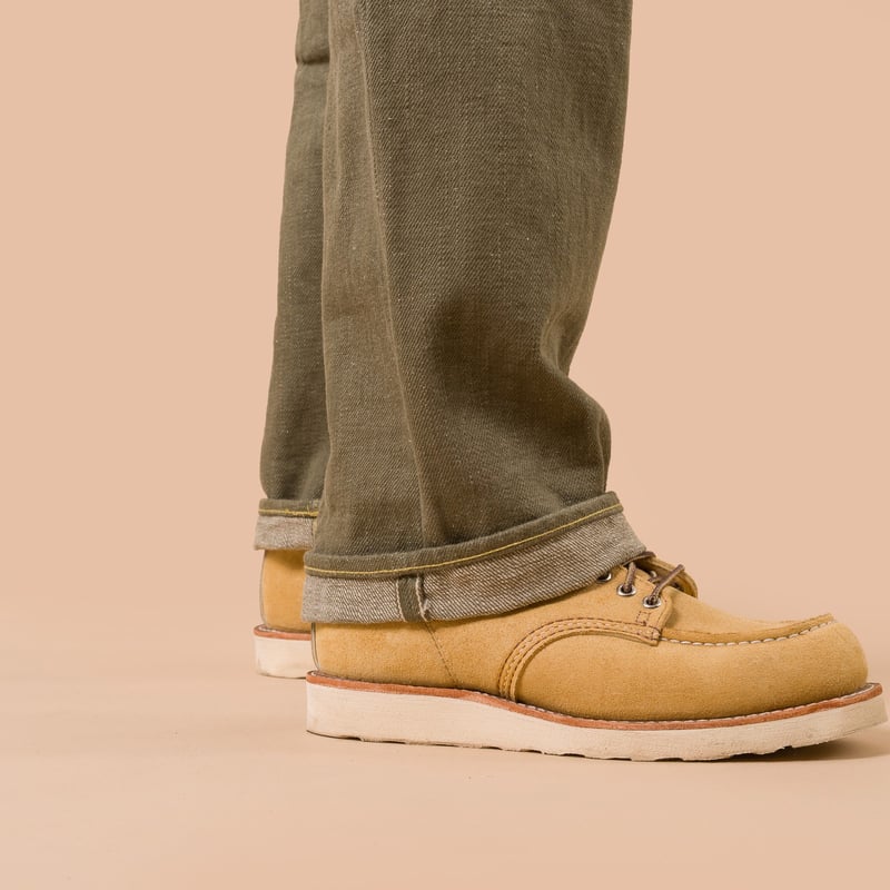 Image-Flâneurs_ONI DENIM / 822-18oz Super Wide Tapered Olive Drab Denim selvedge