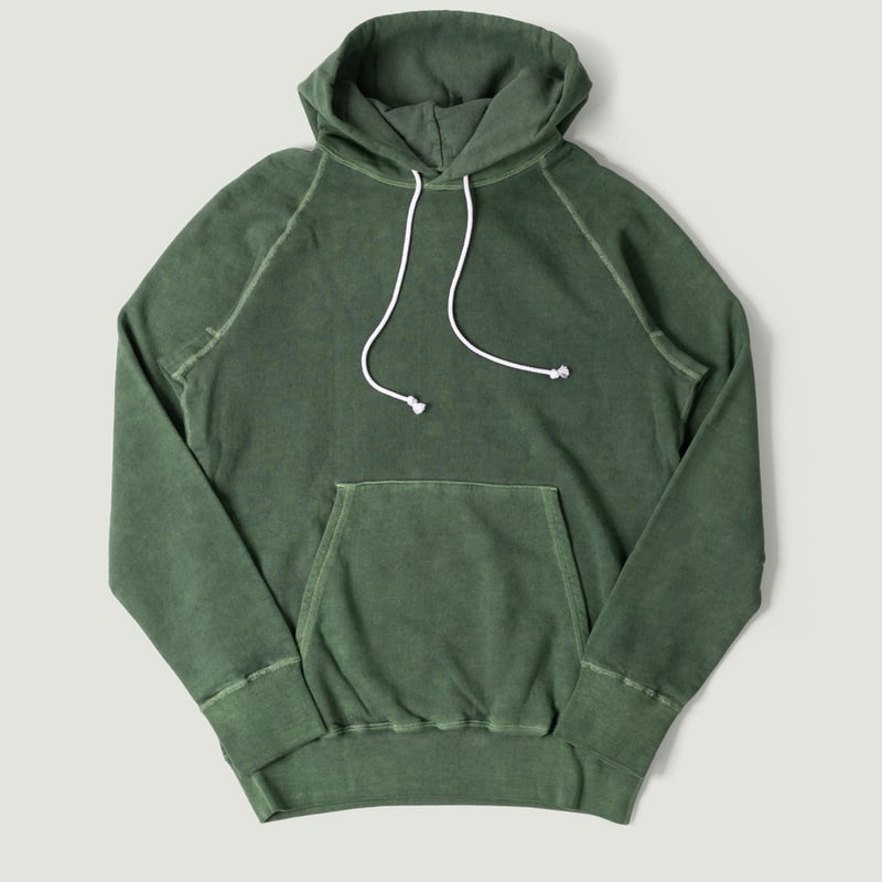 Image-Flâneurs_GOOD ON / Raglan Pullover Hood Sweat P-Dark Green vignette