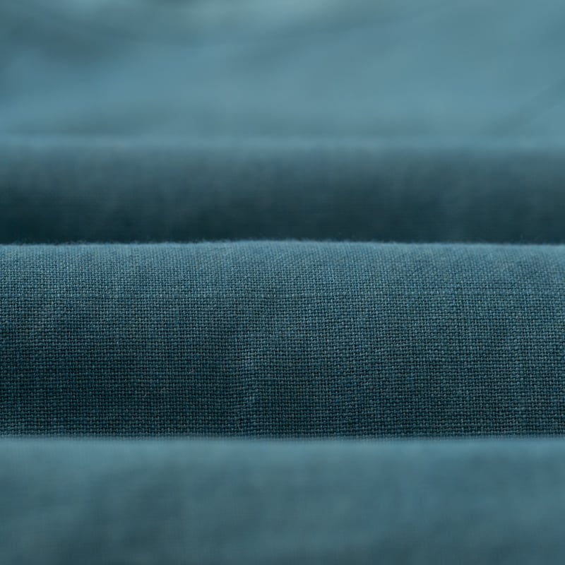 détails matière KARDO x FLANEURS  LS Shirt Handwoven Denim Indigo (6)