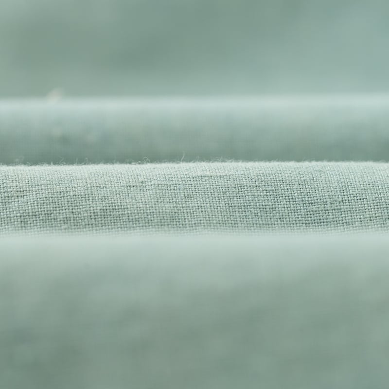 détail matière KARDO x FLANEURS  LS Shirt Handwoven Denim Light Indigo (8)