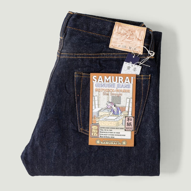 Vignette flaneurs SAMURAI JEANS S0710XX 15oz Washi Selvedge Denim Slim Straight