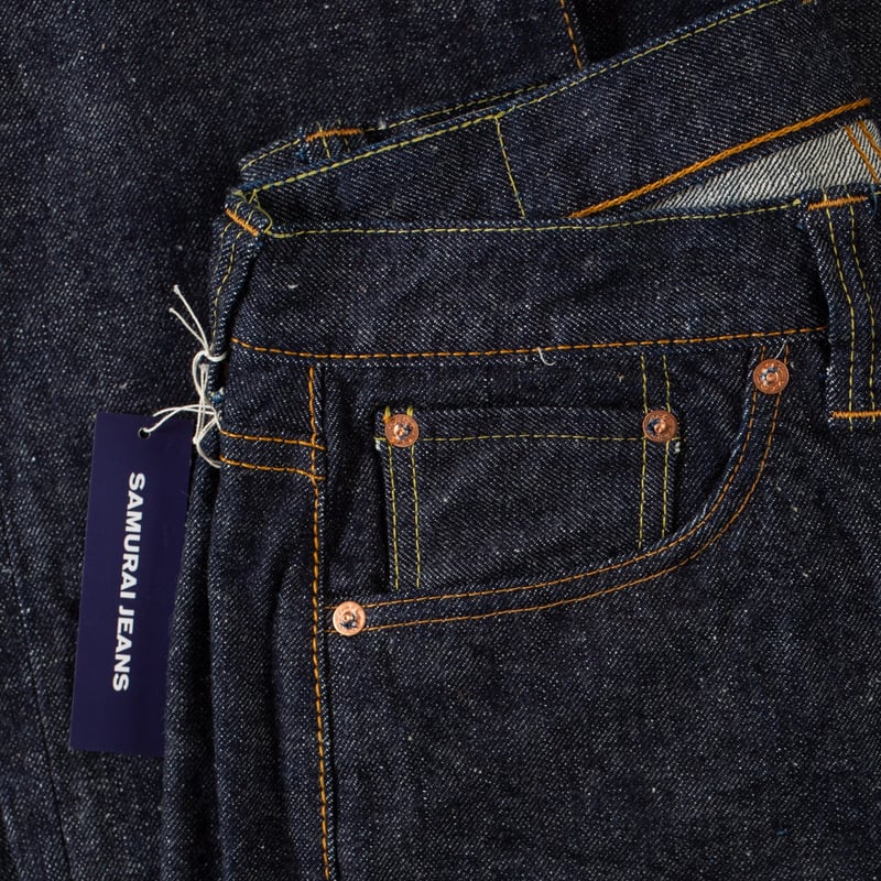 coin pocket  flaneurs SAMURAI JEANS 15oz Otokogi Slim Tapered Selvedge Denim