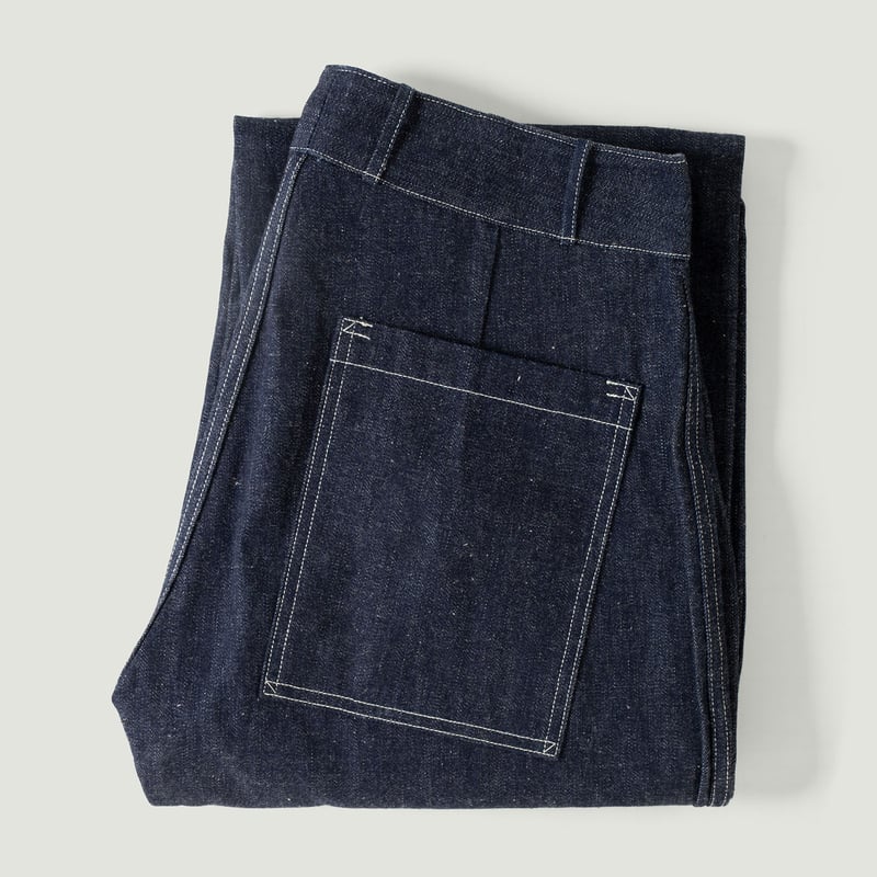 vignette flaneurs Warehouse Lot. 1239 1930's WPA Double Knee Denim Trousers Indigo (9)