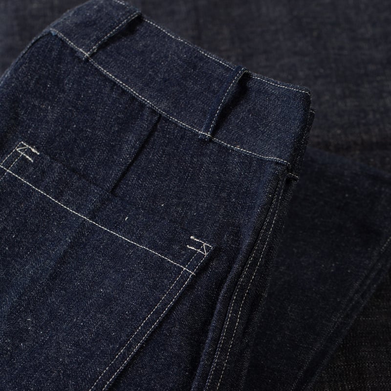 détail flaneurs Warehouse Lot. 1239 1930's WPA Double Knee Denim Trousers Indigo (1)