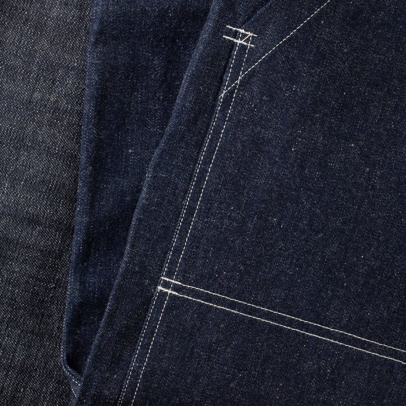 détail flaneurs Warehouse Lot. 1239 1930's WPA Double Knee Denim Trousers Indigo (3)