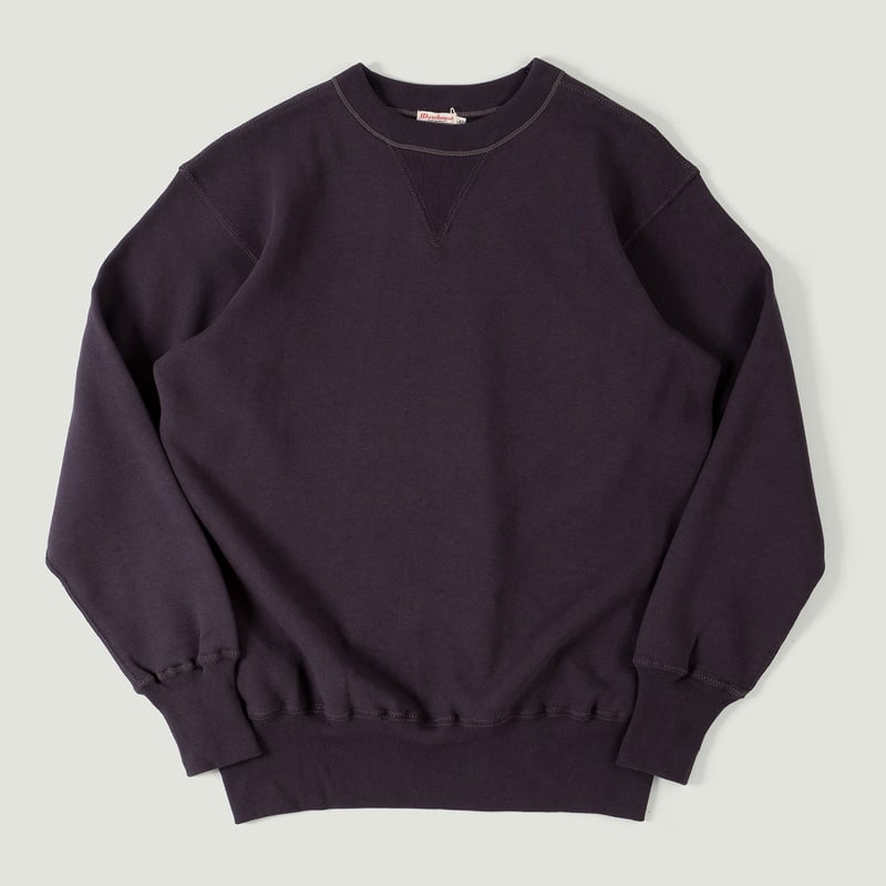 Vignettes flaneurs WAREHOUSE & CO.  Lot. 401 Plain Crew Neck Sweashirt dark navy