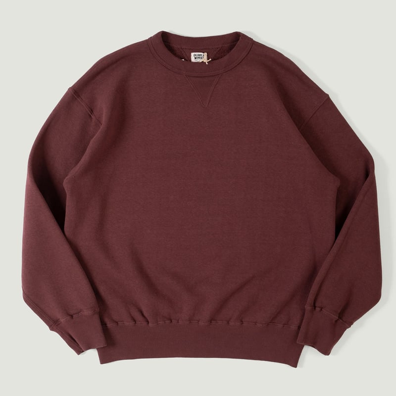 Vignettes flaneurs DUBBLE WORKS  Loopwheel Sweatshirt Bordeaux