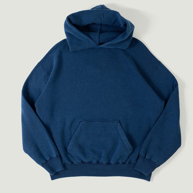 Vignette flaneurs DUBBLE WORKS  Loopwheel Sweat Hoodie Indigo Dye