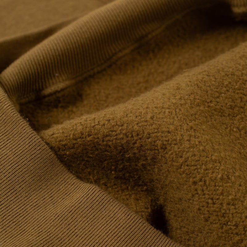 détails flaneurs DUBBLE WORKS  Loopwheel Sweat Hoodie Indigo khaki (2)