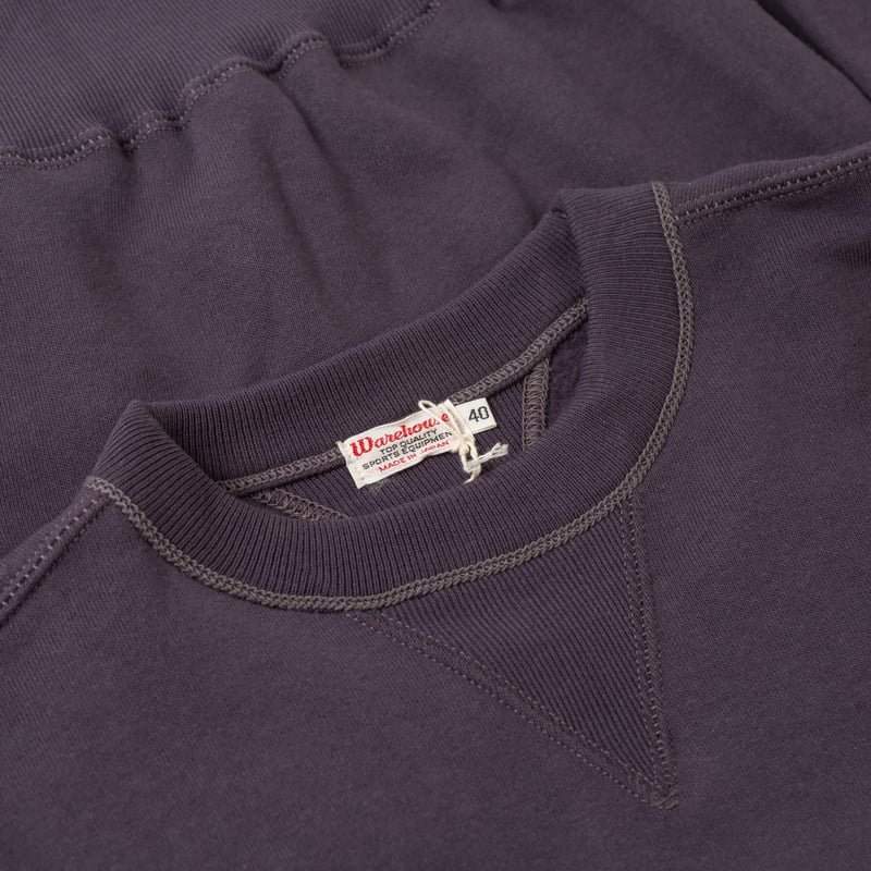 détail flaneurs WAREHOUSE & CO.  Lot. 401 Plain Crew Neck Sweashirt dark navy (2)