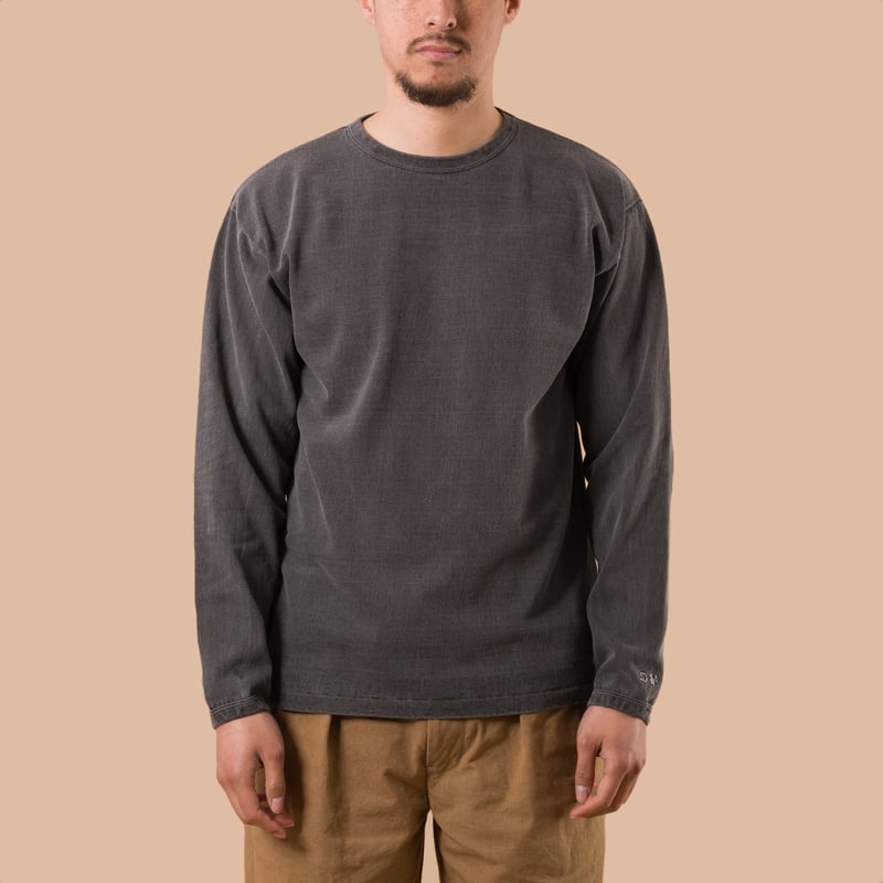 Heavyweight Long Sleeve Tee Pigment Dye Sumikuro