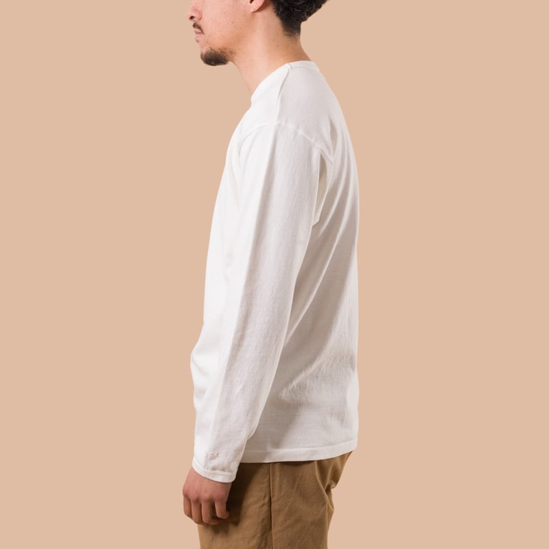 Heavyweight Long Sleeve Tee Off White