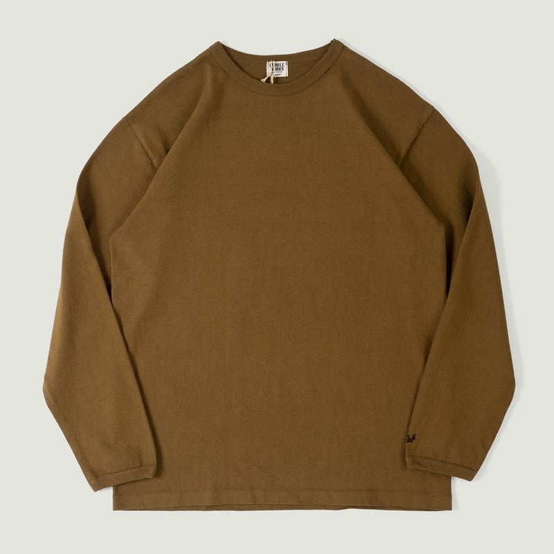Vignette flaneurs DUBBLE WORKS Heavyweight Long Sleeve Tee khaki