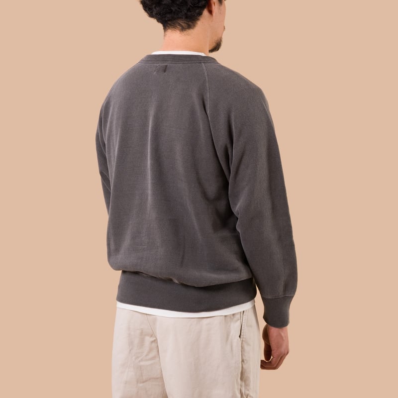 Flatseams Raglan Sweatshirt Pigment Dye Sumikuro