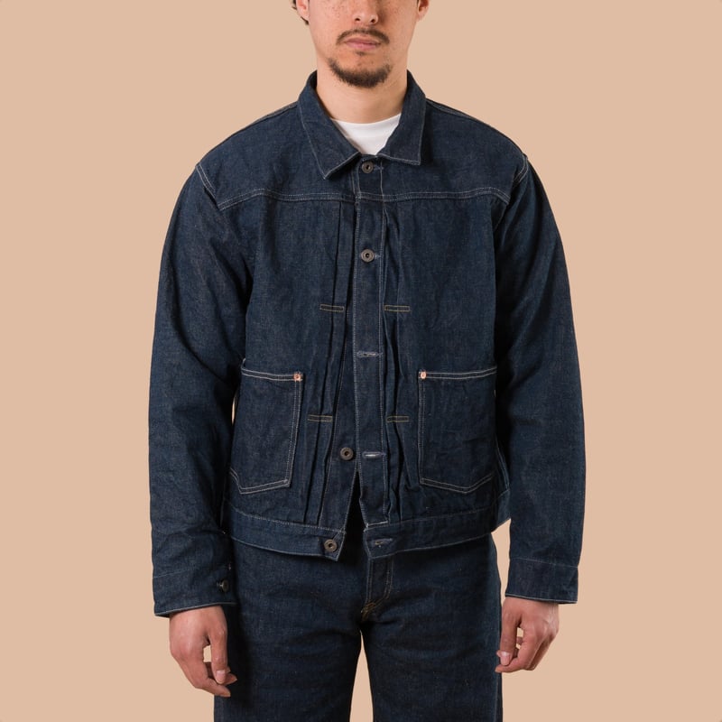 image flaneurs ONI DENIM 03517 Ishikawadai 15oz Old Design Jacket de face