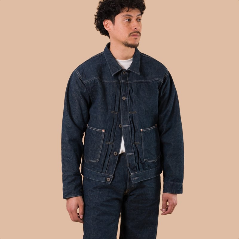 image flaneurs ONI DENIM 03517 Ishikawadai 15oz Old Design Jacket