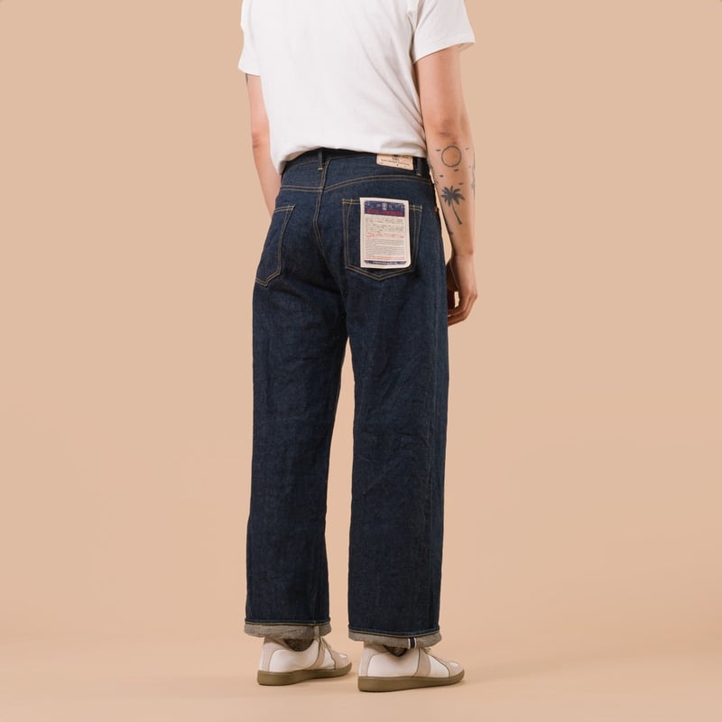 image flaneurs ONI DENIM 222 Ishikawadai 15oz Super Wide Straight de dos