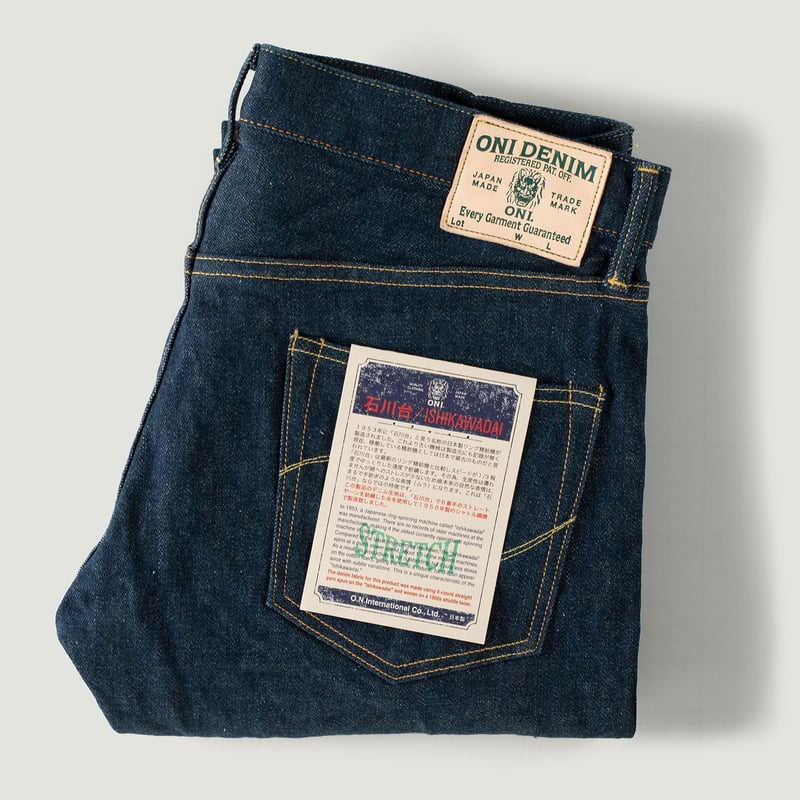 vignette flaneurs ONI DENIM 121S Ishikawadai 15oz Slim Tapered Stretch Jean