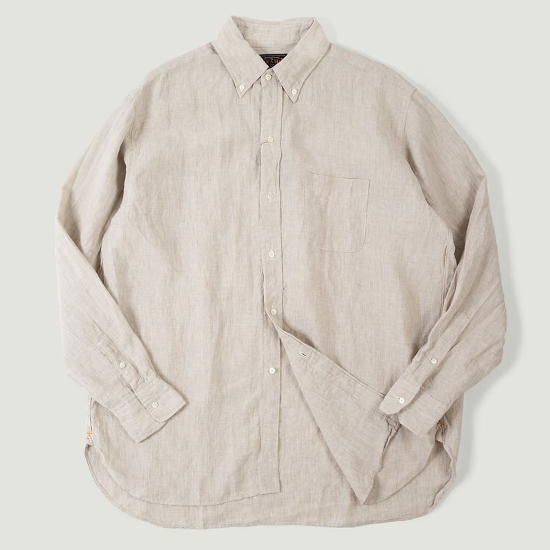Vignettes flaneurs chemise en lin natural Beams Plus Japan