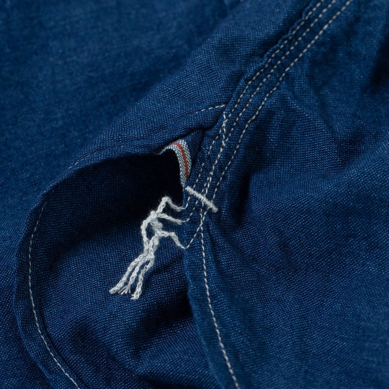 Plain Indigo Chambray Work Shirt