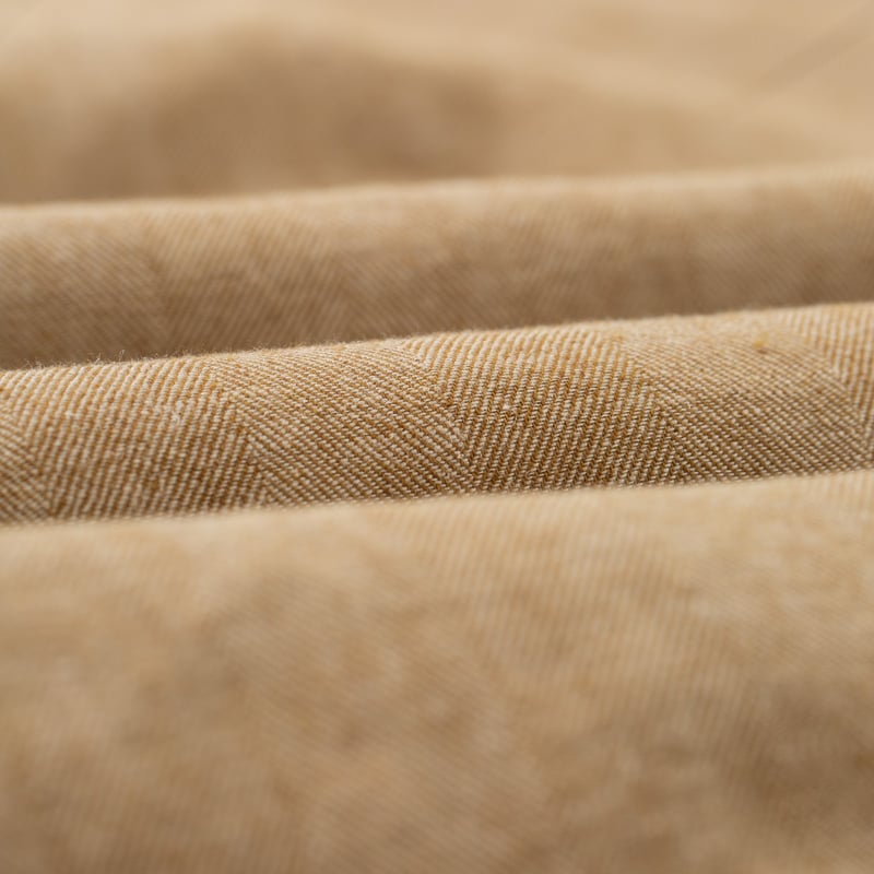 image detail flaneurs chemise sans col herrigbone camel Beams Plus Japan (1)