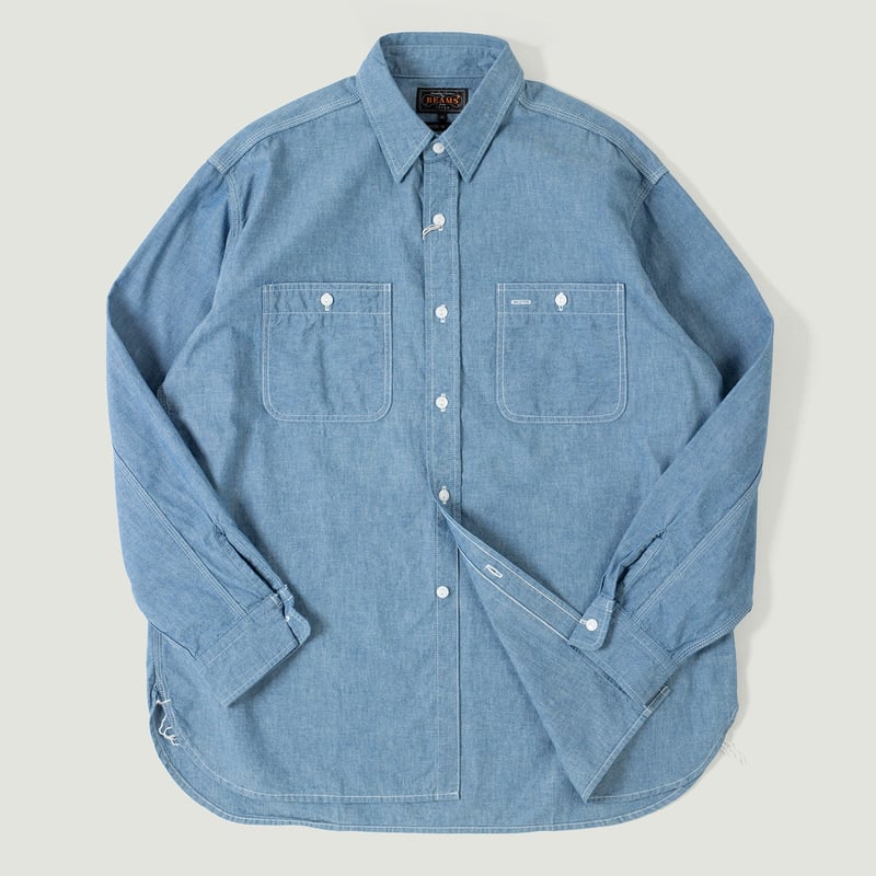 Vignettes flaneurs chemise workshirt chambray sax Beams Plus Japan