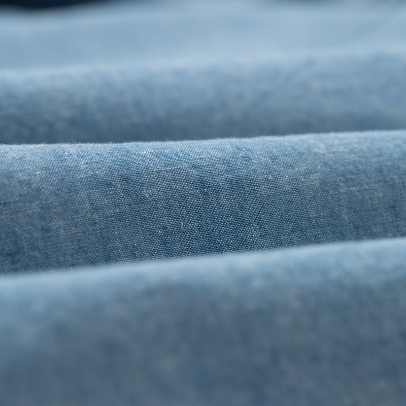image détail fabric flaneurs chemise workshirt chambray Beams Plus Japan (1)