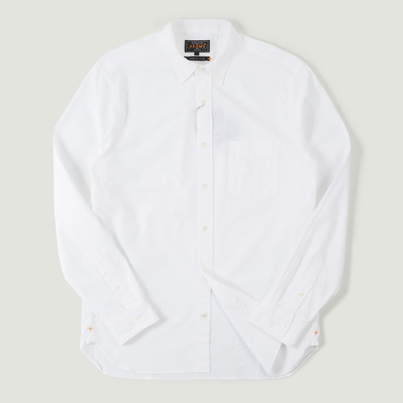 Vignettes flaneurs chemise oxford blanche Beams Plus Japan