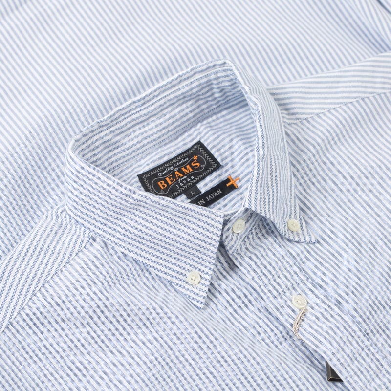 image col flaneurs chemise oxford candy stripe blue Beams Plus Japan (3)