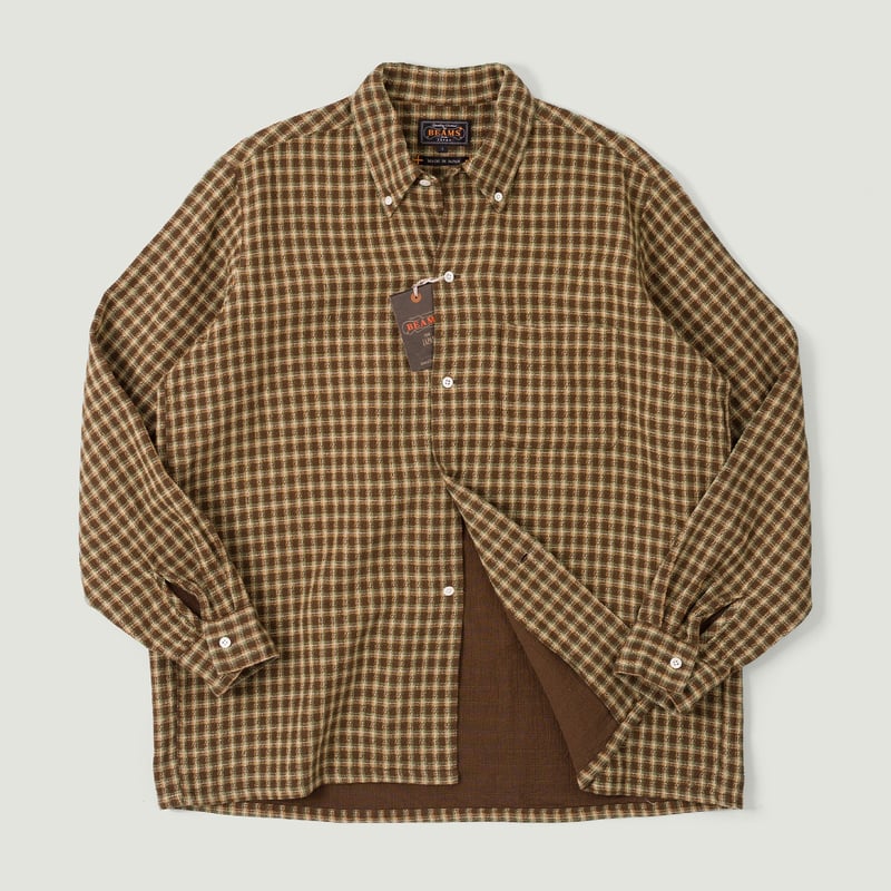 Image flâneurs BEAMS PLUS / Open B.D. Panama Plaid Double Face Brown vignette