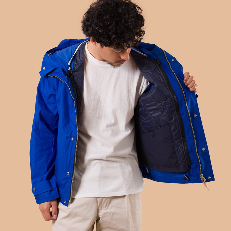 Image-Flâneurs_MANIFATTURA CECCARELLI / Shelter Jacket Cobalt de face vue intérieur