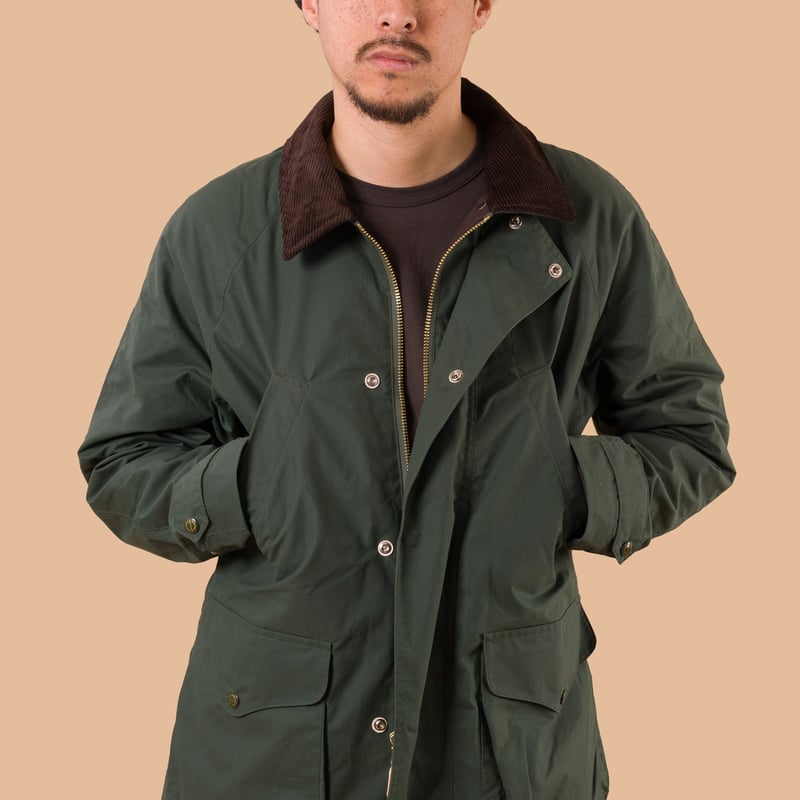 Image-Flâneurs_MANIFATTURA CECCARELLI / Rain Caban Dark Green de face 2