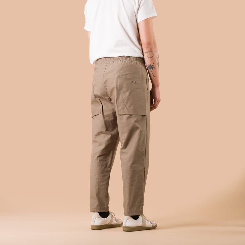 Back Nep Umps Pants Sepia