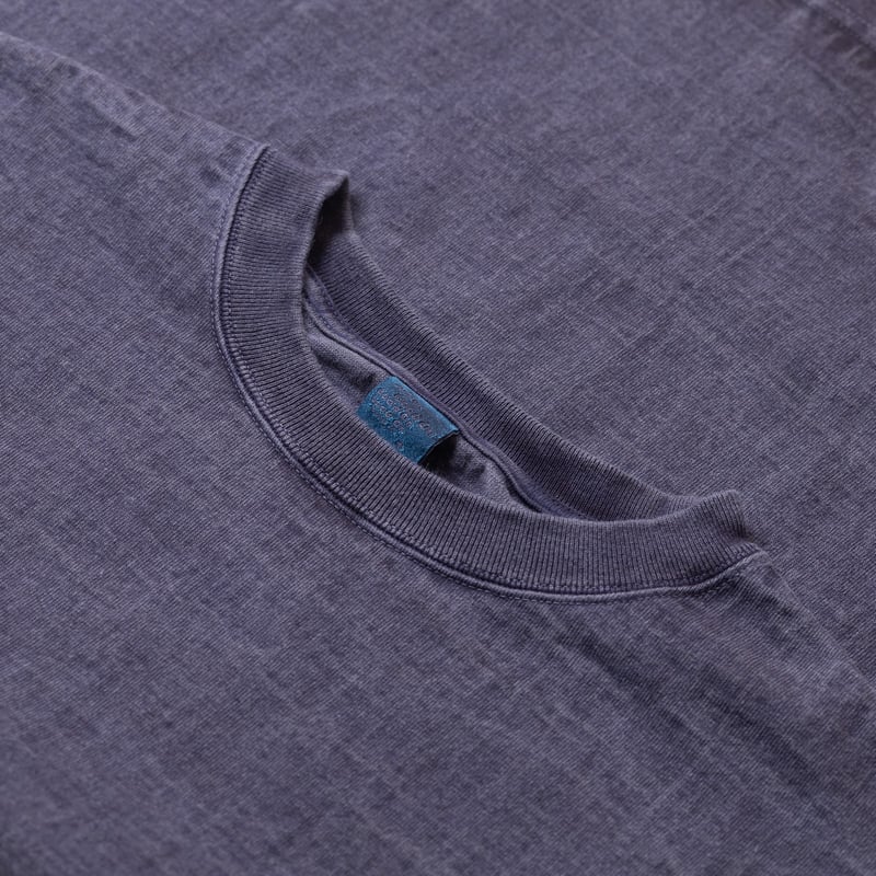 Image-Flâneurs_GOOD ON / L/S Heavy Crew Tee p-navy détail col