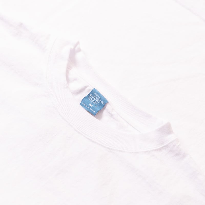Image-Flâneurs_GOOD ON / L/S Heavy Crew Tee White détail col