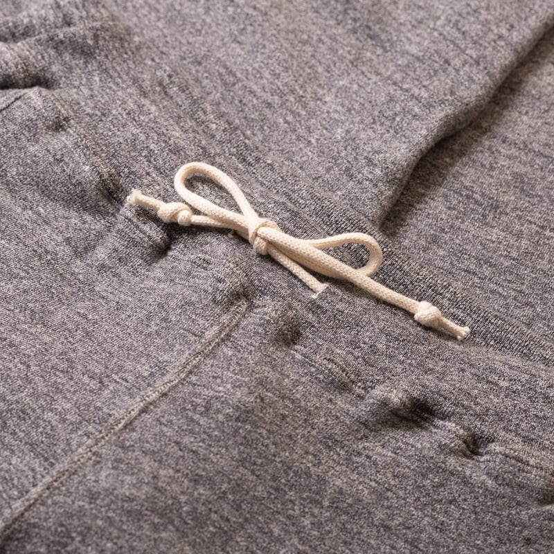 Image-Flâneurs_DUBBLE WORKS / Loopwheel Sweat Pants Heather Charcoal détail taille