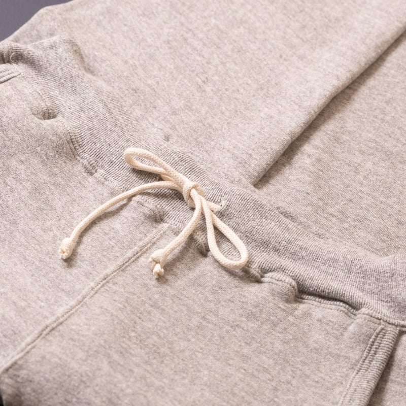Image-Flâneurs_DUBBLE WORKS / Loopwheel Sweat Pants Heather Grey détail waist