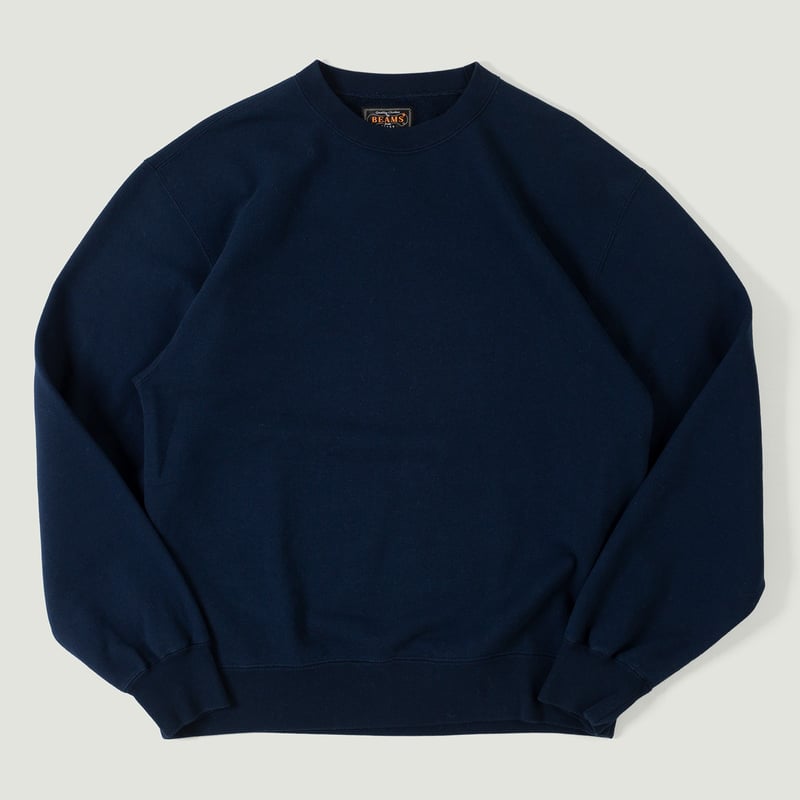 Vignettes flaneurs  BEAMS PLUS crewneck sweatshirt Navy