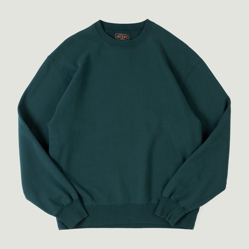 Vignettes flaneurs  BEAMS PLUS crewneck sweatshirt Dark Green