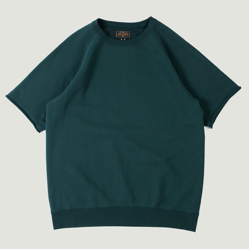 Vignettes flaneurs  BEAMS PLUS Sweat Short Sleeve Cut-Off Dark Green