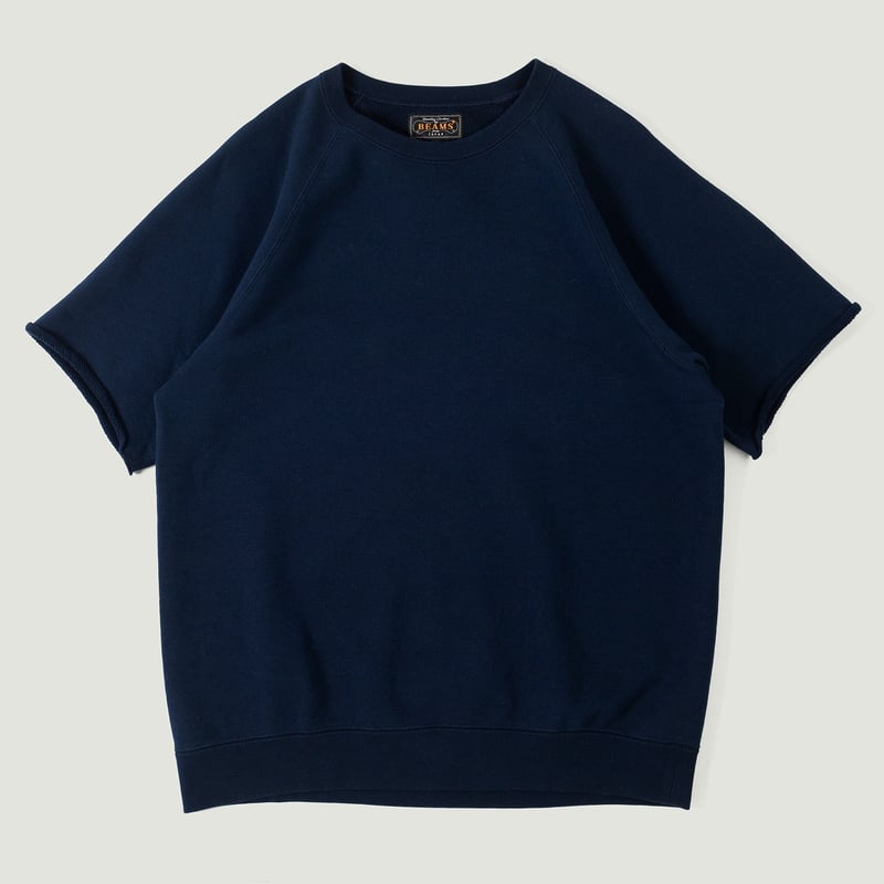 Vignettes flaneurs  BEAMS PLUS Sweat Short Sleeve Cut-Off Navy