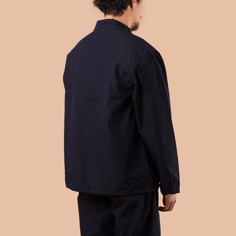 F2462 Nylon Coach Jacket Indigo