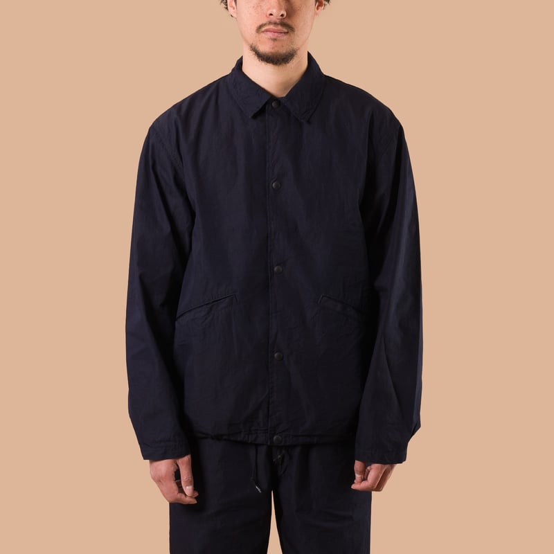 F2462 Nylon Coach Jacket Indigo