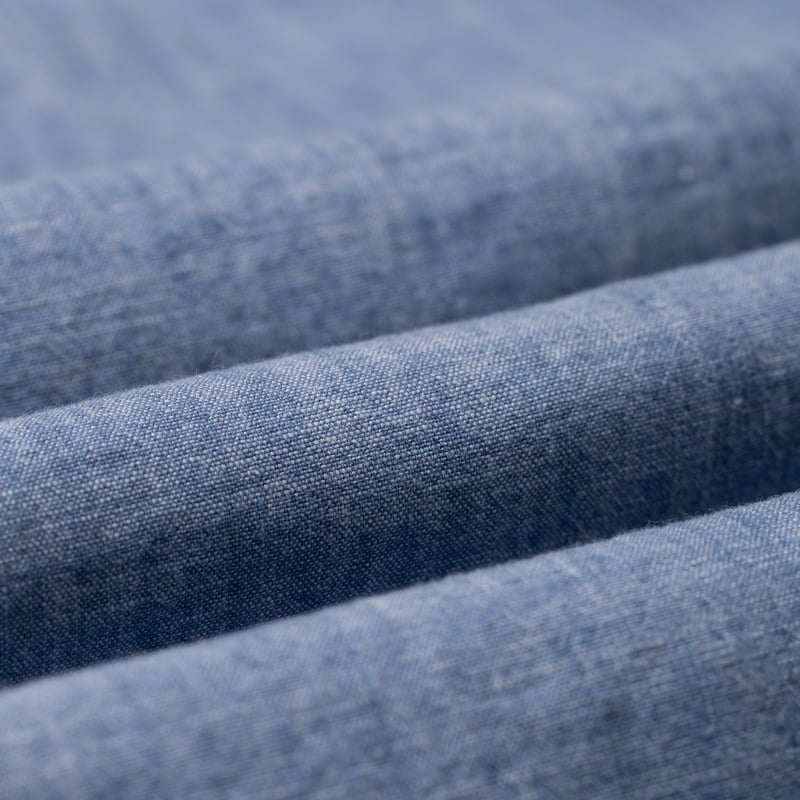 Image-Flâneurs PORTUGUESE FLANNEL / Chambray Shirt détail matière