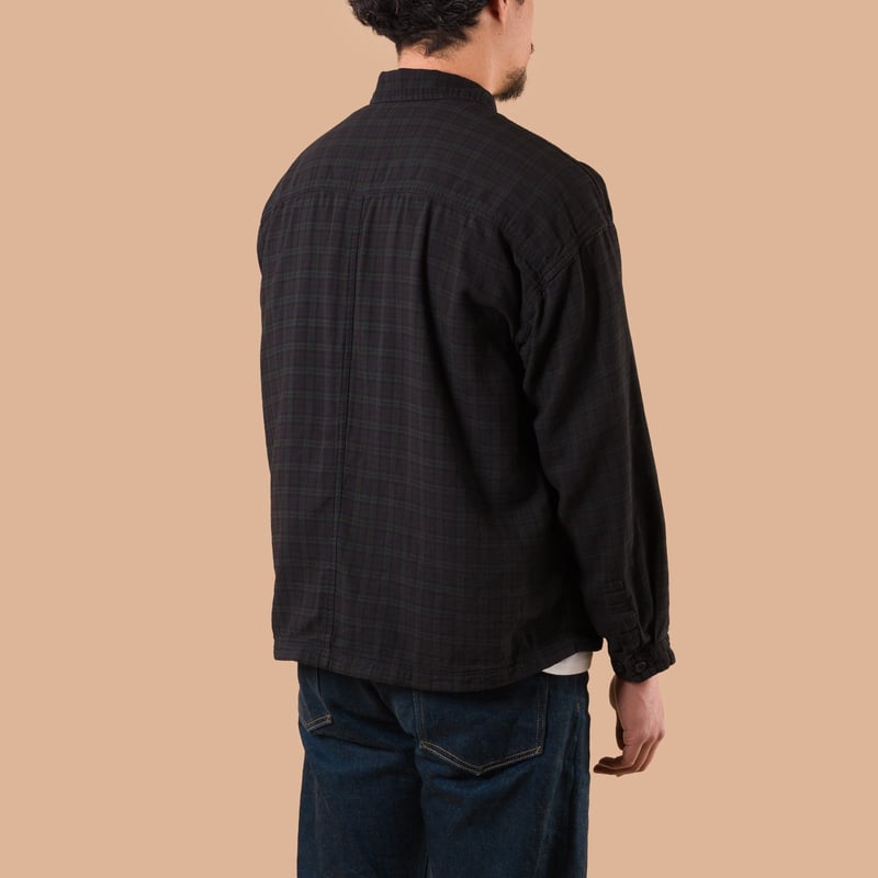 Image flâneurs SEUVAS / Plaid Comfy Shirt Dark Blue de dos