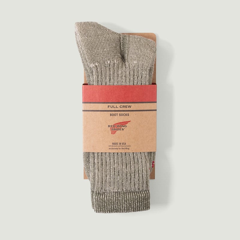 image flâneurs RED WING SHOES / Full Crew Socks Olive Vignette