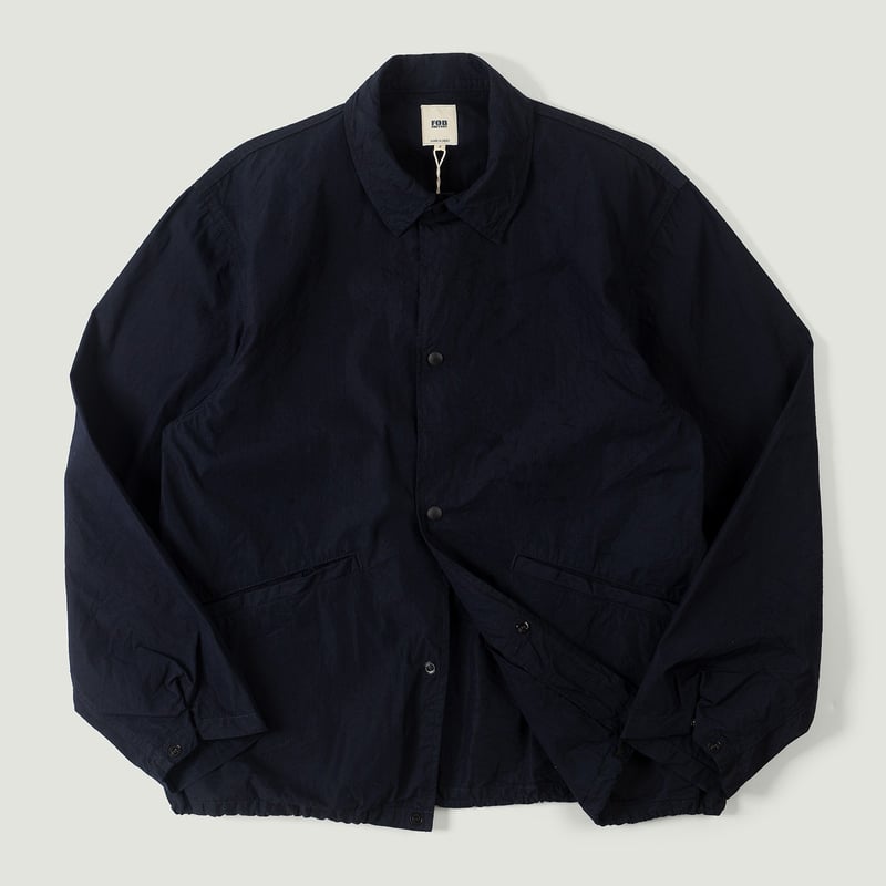 F2462 Nylon Coach Jacket Indigo