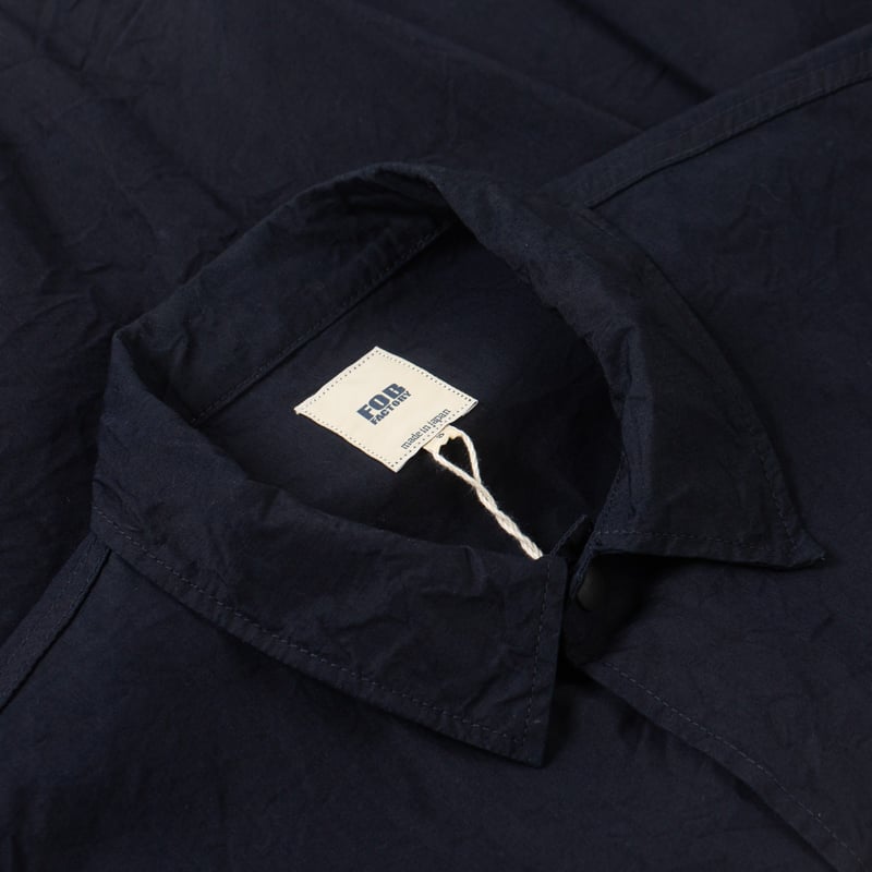 F2462 Nylon Coach Jacket Indigo